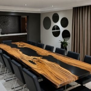 Mesa de Samán con resina
